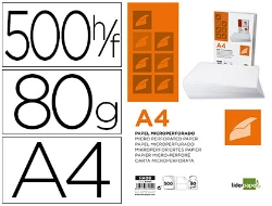 Capa do artigo Papel liderpapel din a4 80gr pack de 500 folhas branco microperfurado em duas partes iguais