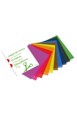 Capa do artigo Papel Lustro 320x240 10 Cores Ambar School