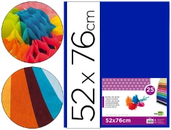 Capa do artigo Papel seda liderpapel 52 x 76 cm 18 gr azul pack 25 folhas