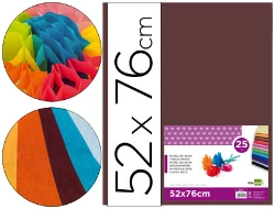 Capa do artigo Papel seda liderpapel 52 x 76 cm 18 gr castanho pack 25 folhas