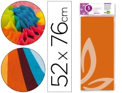 Capa do artigo Papel seda liderpapel 52 x 76 cm 18 gr laranja
