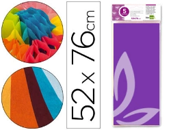 Capa do artigo Papel seda liderpapel 52 x 76 cm 18 gr violeta