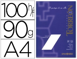 Capa do artigo Papel torreon din a4 90 gr pack de 100 folhas branco