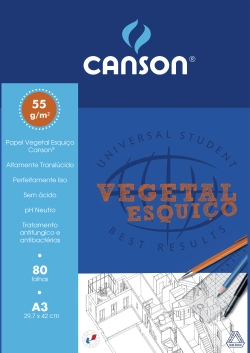 Capa do artigo Papel Vegetal Esquico A3 50G 200005630 Canson Bloco C/80