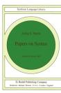 Papers On Syntax - Preview