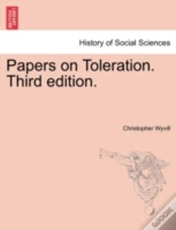 Capa do artigo Papers On Toleration. Third Edition.