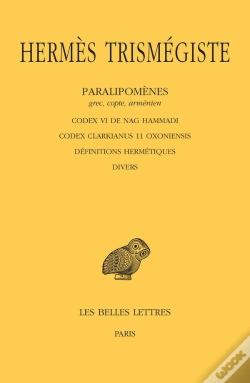 Capa do artigo Paralipomenes. Tome V : Codex Vi De Nag Hammadi - Codex Clarkianus 11 Oxoniensis - Definitions Herme