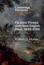 Paratext Printed With New English Plays, 1660-1700 - Preview