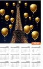 Paris Eiffel Tower 2020 Calendar Creativ - Preview