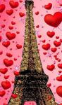 Paris  Eiffel Tower Glitter Glitter   Red Hearts  Creative Blank Journal Sir Michael Designer Edition - Preview