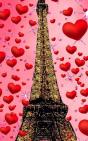 Paris  Eiffel Tower Glitter Glitter   Red Hearts  Creative Blank Journal Sir Michael Designer Edition - Preview