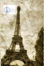 Paris France  Eiffel Tower Vintage Creative Blank Journal - Preview