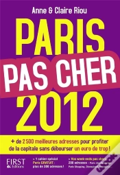 Capa do artigo Paris Pas Cher 2012