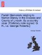 Parish Memorials Relating To Norton Disn - Preview