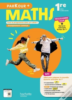Capa do artigo Parkour + : Maths, Enseignement Commun ; 1re, Séries Technologiques ; Cahier Élève (Édition 2026)