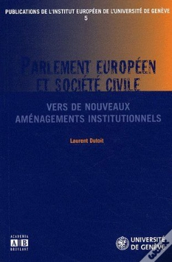 Capa do artigo Parlement Européen Et Société Civile ; Vers De Nouveaux Aménagements Institutionnels