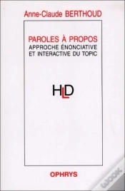 Capa do artigo Paroles A Propos