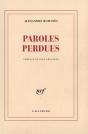 Paroles Perdues - Preview