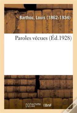 Capa do artigo Paroles Vecues