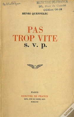 Capa do artigo Pas Trop Vite S.V.P.