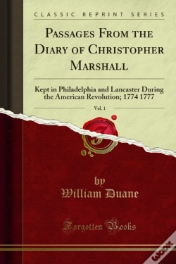 Capa do artigo Passages From The Diary Of Christopher Marshall