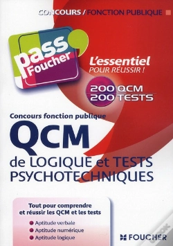 Capa do artigo Pass'Foucher; Qcm Logique Et Tests Psychotechniques Concours Fonction Publique