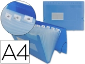 Capa do artigo Pasta Classificadora Liderpapel C/Fole - Din A4 - 13 Departamentos Transparentes - Azul