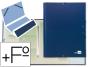 Pasta classificadora liderpapel com 12 departamentos azul - Preview