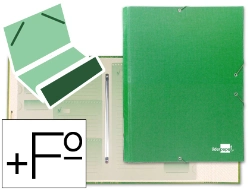 Capa do artigo Pasta classificadora liderpapel com 12 departamentos verde