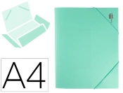 Capa do artigo Pasta Com Elásticos Liderpapel - Abas de Polipropileno - Din A4 - Verde Maçã Opaco
