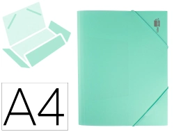 Capa do artigo Pasta Com Elásticos Liderpapel - Abas de Polipropileno - Din A4 - Verde Maçã Opaco
