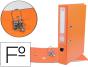 Pasta de arquivo de alavanca liderpapel documenta pvc folio lombada 52 mm laranja - Preview
