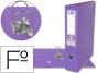 Pasta de arquivo de alavanca liderpapel documenta pvc folio lombada 75 mm lilas - Preview