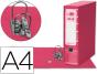 Pasta de arquivo de alavanca liderpapel filing system cartao forrado din a4 com caixa rosa - Preview