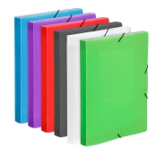 Capa do artigo Pasta De Elasticos A4 Viquel Propyglass Cores Sortidas L/30Mm Plastico 21383