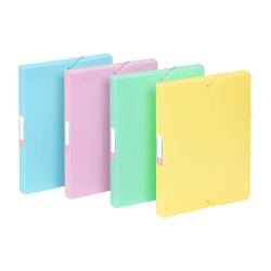 Capa do artigo Pasta De Elásticos A4 Viquel Rainbow Pastel L/30Mm Sortidas 208115-05
