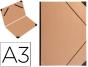 Pasta de elasticos clairefontaine din a3 em kraft castanho - Preview