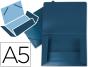 Pasta de elasticos em polipropileno liderpapel din a5 azul - Preview