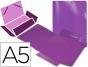 Pasta de elasticos em polipropileno liderpapel din a5 violeta - Preview