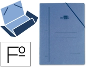 Capa do artigo Pasta de elasticos liderpapel, folio, com abas, azul (10 unidades)
