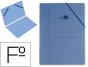 Pasta de elasticos liderpapel, folio, simples, azul - Preview