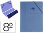 Pasta de elasticos liderpapel oitavo com bolsa azul (20 unidades) - Preview