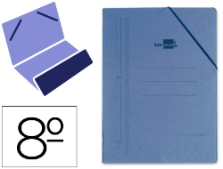 Capa do artigo Pasta de elasticos liderpapel oitavo com bolsa azul (20 unidades)