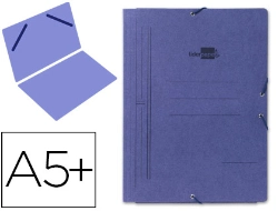 Capa do artigo Elastic folder, Liderpapel brand, bedroom, simple blue