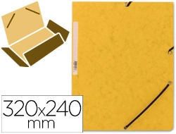 Capa do artigo Pasta de elasticos q-connect din a4 com abas amarela