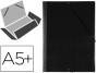 Pasta de elasticos saro com abas em plastico quarto preto - Preview