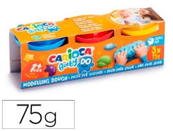 Capa do artigo Pasta De Modelar Carioca Baby Dough Frasco 75 g Set De 3 Cores Sortidas