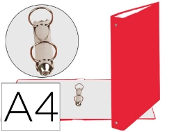 Capa do artigo Pasta exacompta de 2 aneis 30mm redondos din a4 cartao forrado vermelho