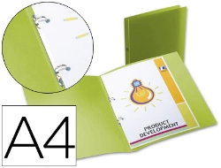 Capa do artigo Pasta liderpapel 2 aneis redondas mini 15 mm polipropileno din a4 verde