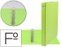 Pasta liderpapel 4 aneis 25 mm redondos plastico folio cor verde pistacho - Preview